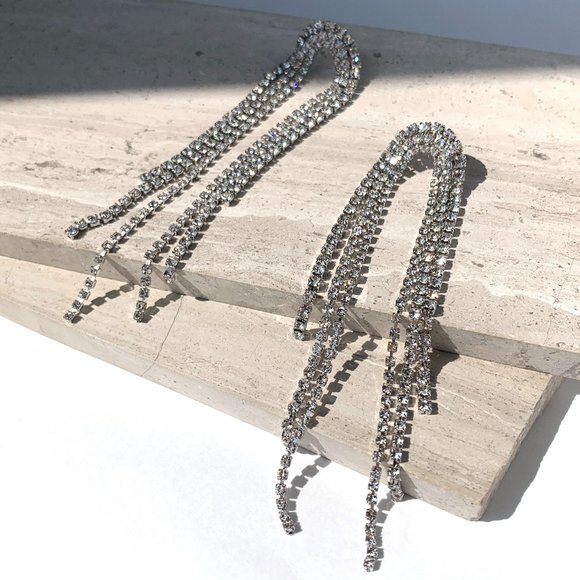 Anthropologie Jewelry - NEW~ Anthropologie Amber Sceats "Rounded Out" Crystal fringe Earrings